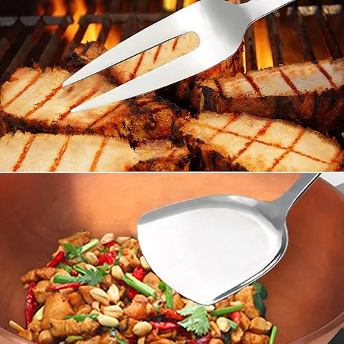 Miniatura 6 de Begale Juego de utensilios de cocina de acero inoxidable de 8 piezas, utensilios de cocina