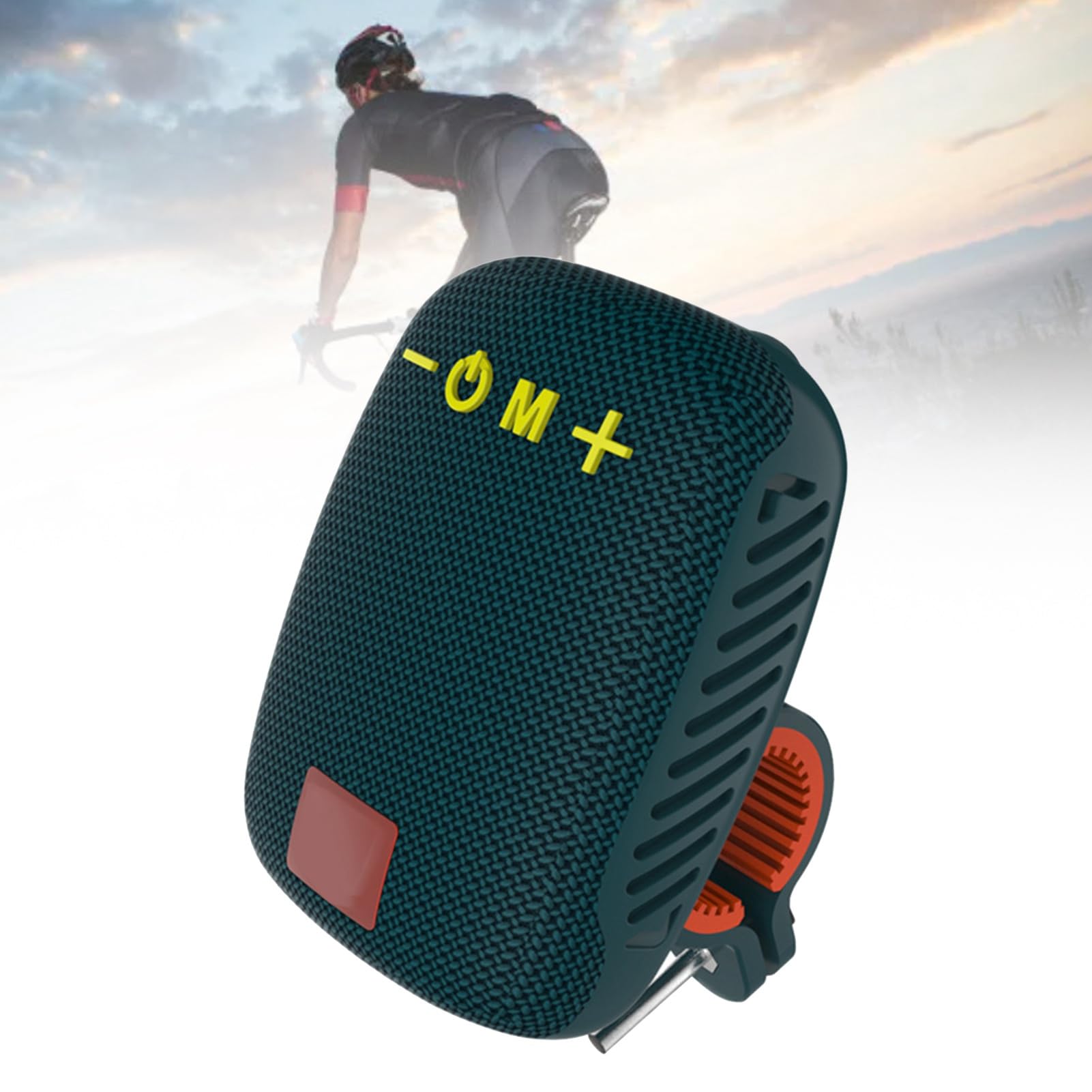 Altavoz Bluetooth Portátil para Bicicleta, Pequeño Altavoz Inalámbrico Impermeable IPX5 con Soporte para Manillar, Compatible con Tarjeta FM/TF/USB (Azul Oscuro)