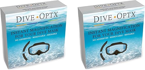 Miniatura 7 de Hydrotac Dive OPTX 2020 Stick On Lentes bifocales +3.00 Máscara de buceo Lentes de ampliación Gafas de natación Buceo Lector Pegatinas