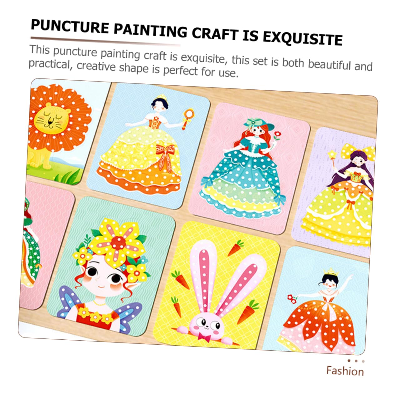 jojofuny Strumento Comodo Tessuto in Cotone Perlato e Plastica Kit Creativo di Pittura a Punti per Sviluppare Abilità Manuali e Creatività Artigianale per Ragazzo Ragazza