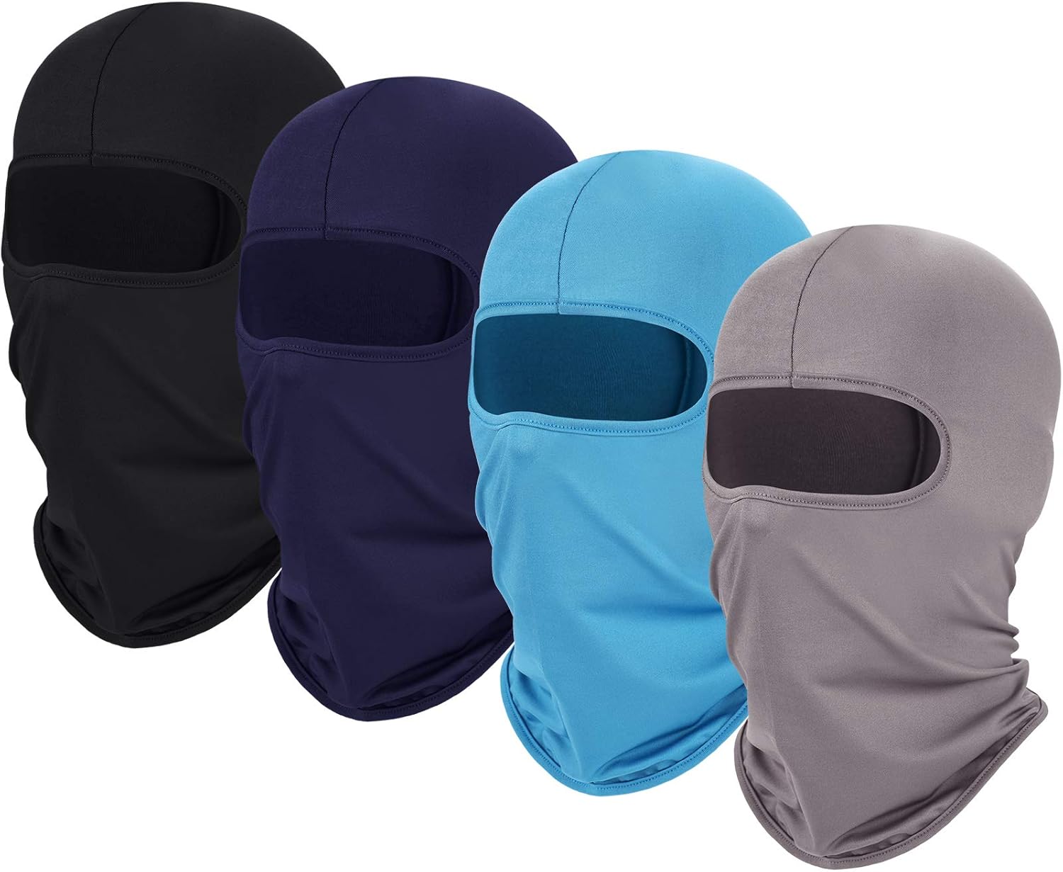 Geyoga 4 Pack Winter Balaclava Kid Ski Mask Neck Gaiter Cold Weather Windproof Face Covering Scarf for Boy Girl Snowboarding