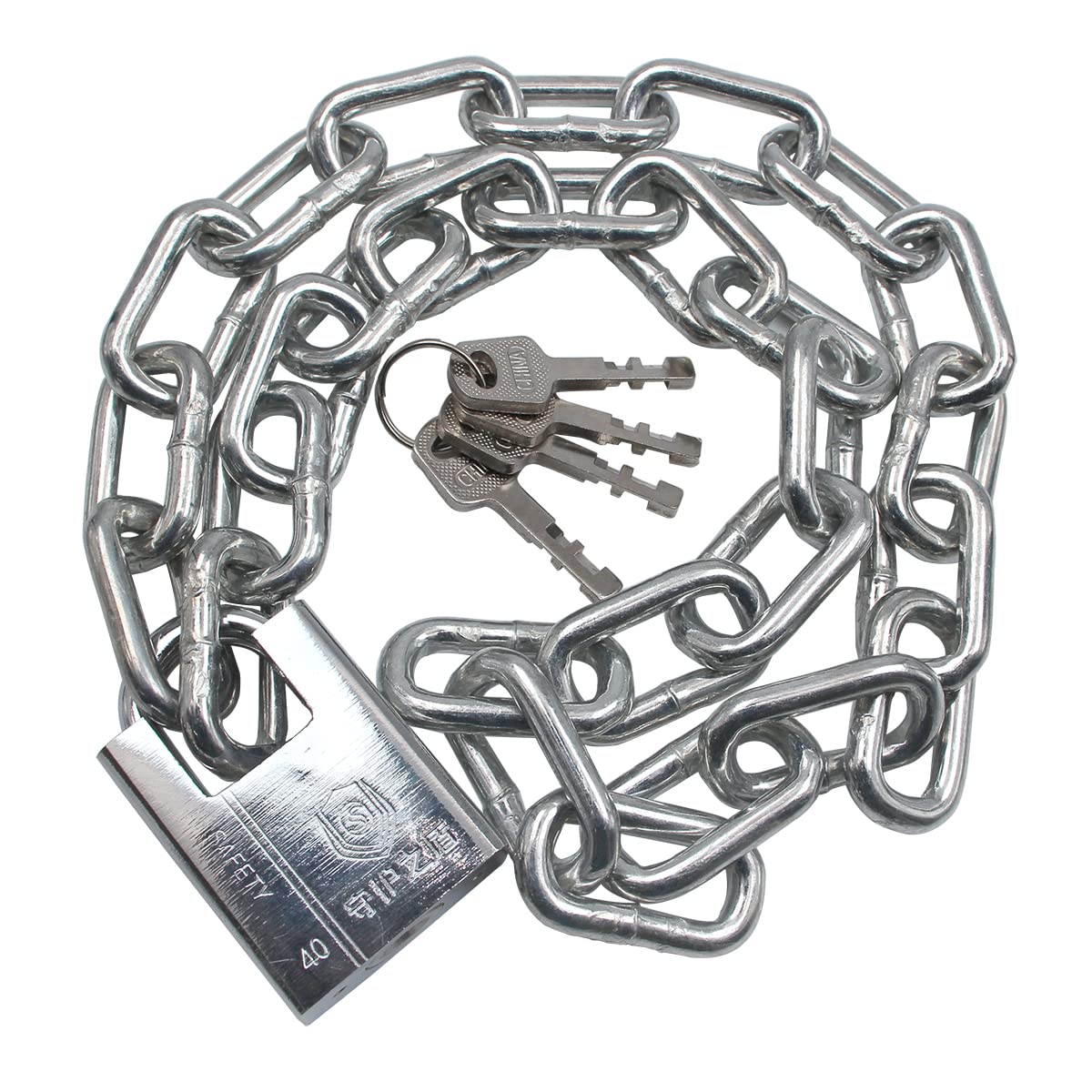 WANLIAN Bike Lock Chain,Motorcycle Chain Lock,Uncuttable Chain and Lock,For  Moto