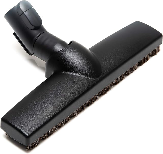 Premium Parquet Nozzle Hard Floor Brush, Floor Nozzle for Miele S6000, S5000, S4000, S4561, S2000, S500, S227, S140, S168, Classic C1 Complete C3 Compact C2 (3 Wheels) Natural hair , 35 mm)