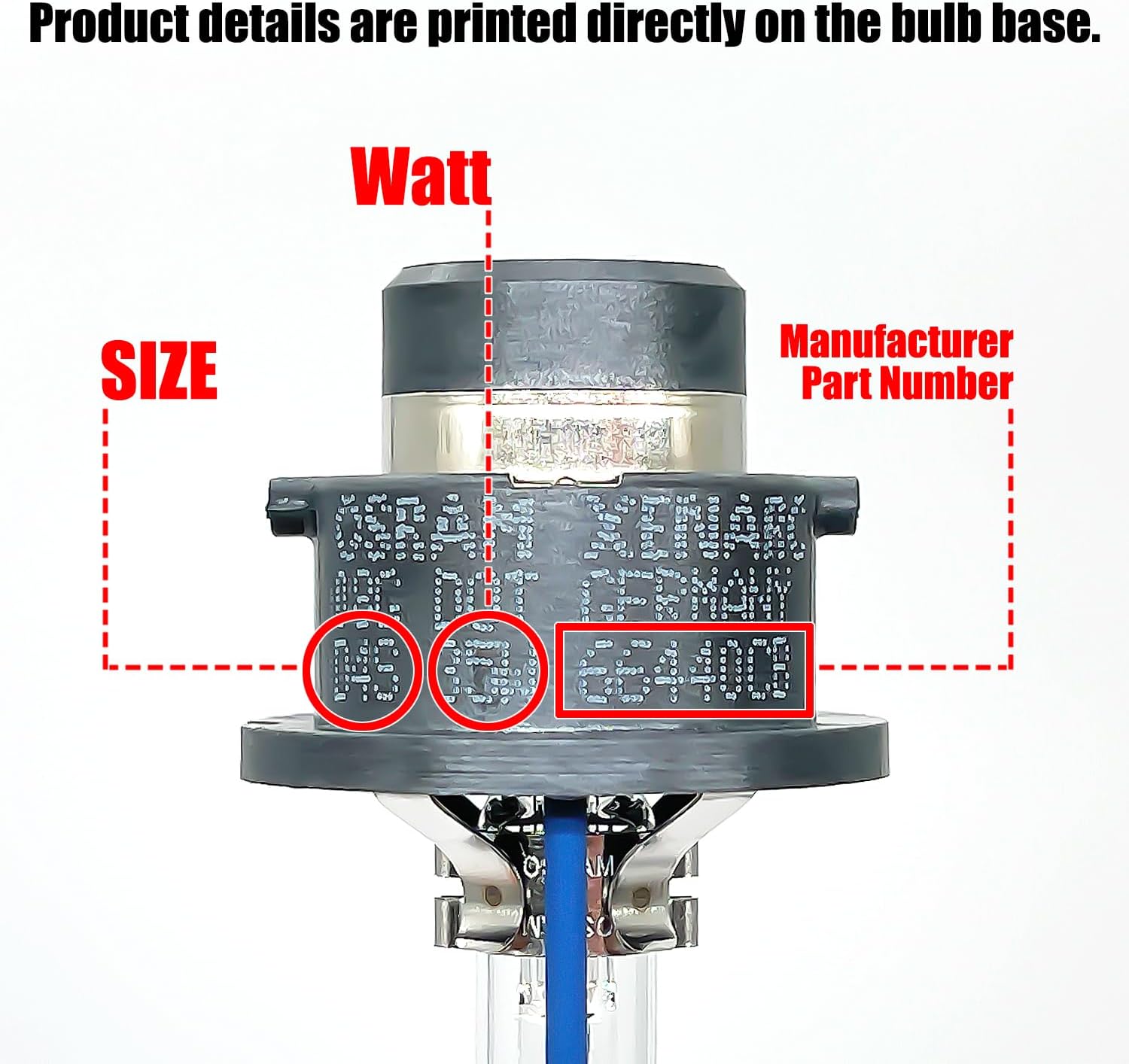 OSRAM Xenarc D4S Cool Blue HID Xenon Headlight Bulbs 66440CB 42V 35W Up to 5500K Made in Germany | Pack of 2