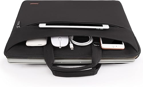 Miniatura 3 de DOMISO Maletín para portátil de 17,3 pulgadas, resistente al agua, para MacBook Pro 17MSI GS73VR Stealth ProHP Envy, negro