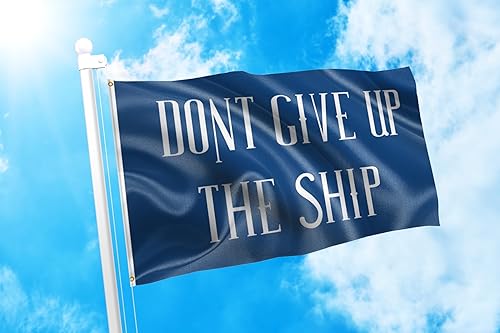 Miniatura 2 de DMSE Commodore Oliver Hazard Perry Legendaria Batalla del Lago Erie Dont Give Up The Ship - Bandera histórica de la Marina de 3 x 5 pies, 100%