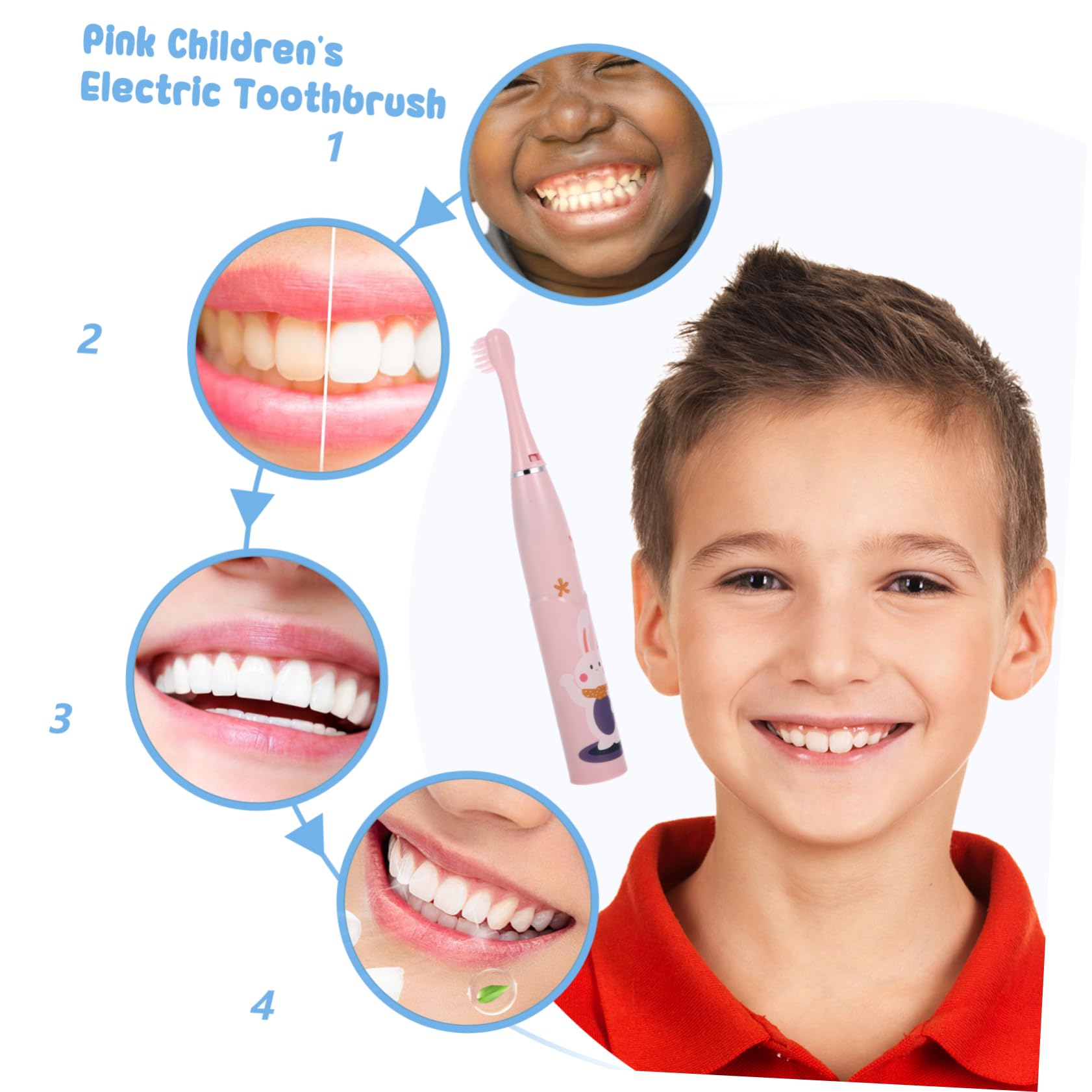 Beavorty 3 Set Spazzolino Da Denti Elettrico Per Bambini Spazzolini Da Viaggio Spazzolino Da Denti Per Bambini Spazzolini Da Denti Per Gomma Portatile Spazzolino Da Denti Per Fibra