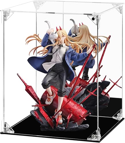 Estuche de exhibición, bastante resistente para coleccionables, caja de acrílico transparente, estuche de vidrio alternativo para exhibir figuras de