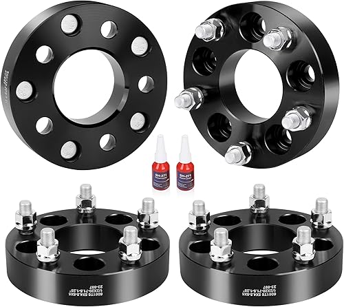 EZISOE Adaptadores de rueda de 5x4.5 a 5x5 convertidos para ruedas JK en vehículos TJ YJ KK XJ ZJ, 1.25 pulgadas 0.197x4.500 in a 0.197x5.000 in,