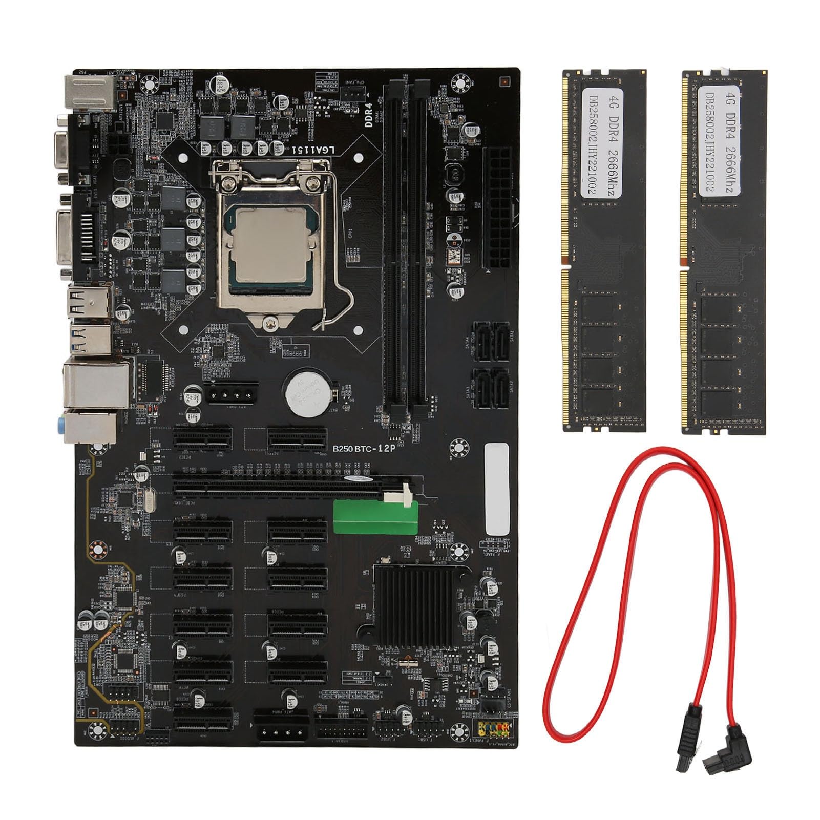 Combo CPU della Scheda Madre, Assemblaggio Fai -da -te Collegare Diverse Periferiche DDR4 da 8G Motorard per PC Office