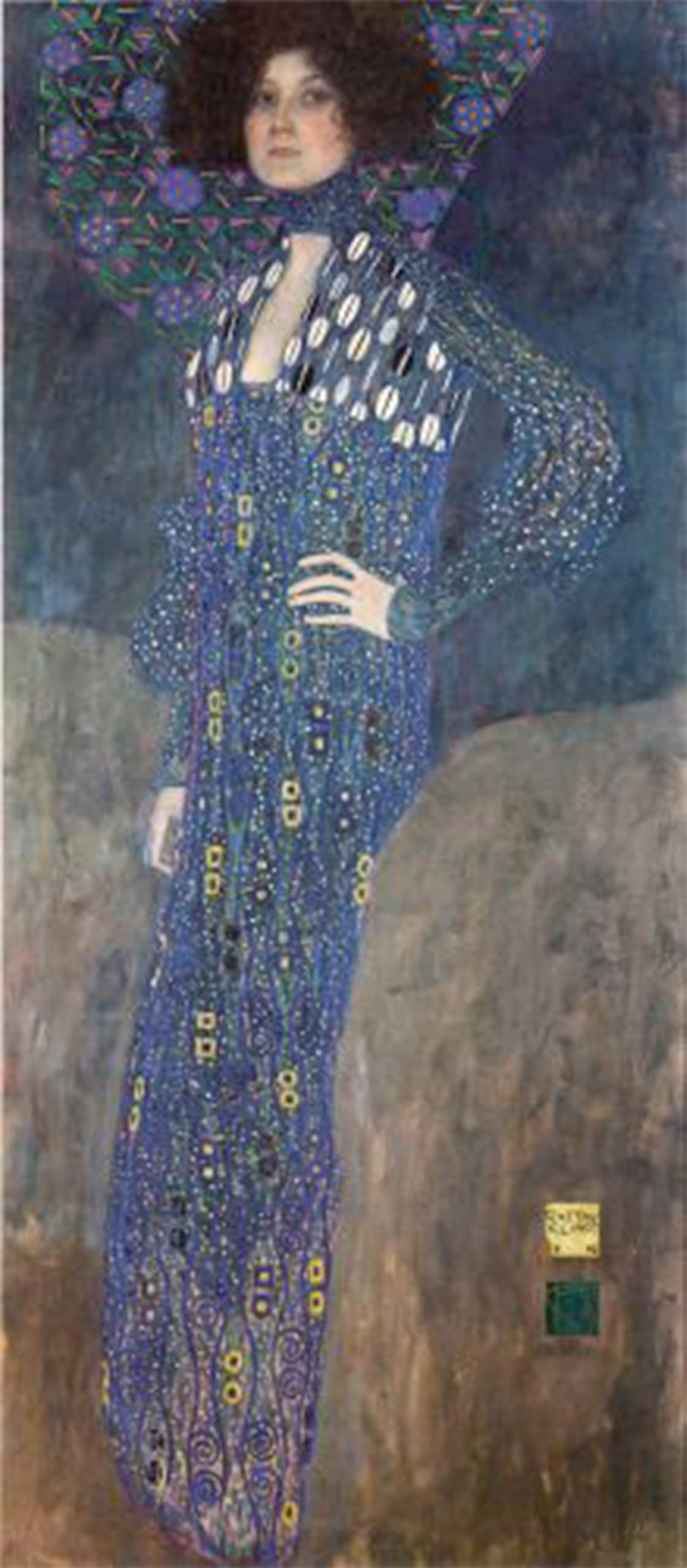 POSTERIIk Famous Modern Artwork Art Mural Porträt Emilie Flöge by Gustav Klimt Oil Paintings Pictures for Home Decor 60x90cm
