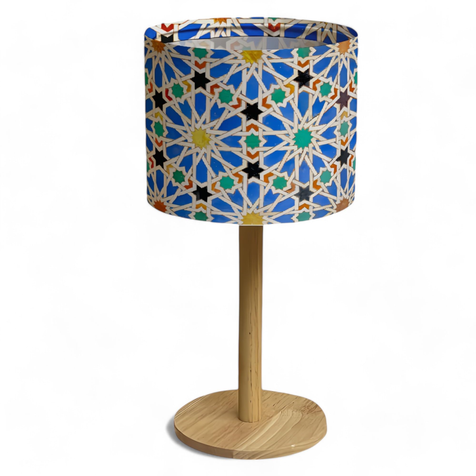 Bellaluma Lampada da comodino Lampada da comodino Candeeiro Mesa de Cabeceira Lampade da comodino Lampada da camera Lampada da tavolo (Alcazar Tile, 1 unità)