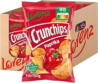 LORENZ | Crunchips Paprika | 10 x 150 g | glutenfrei