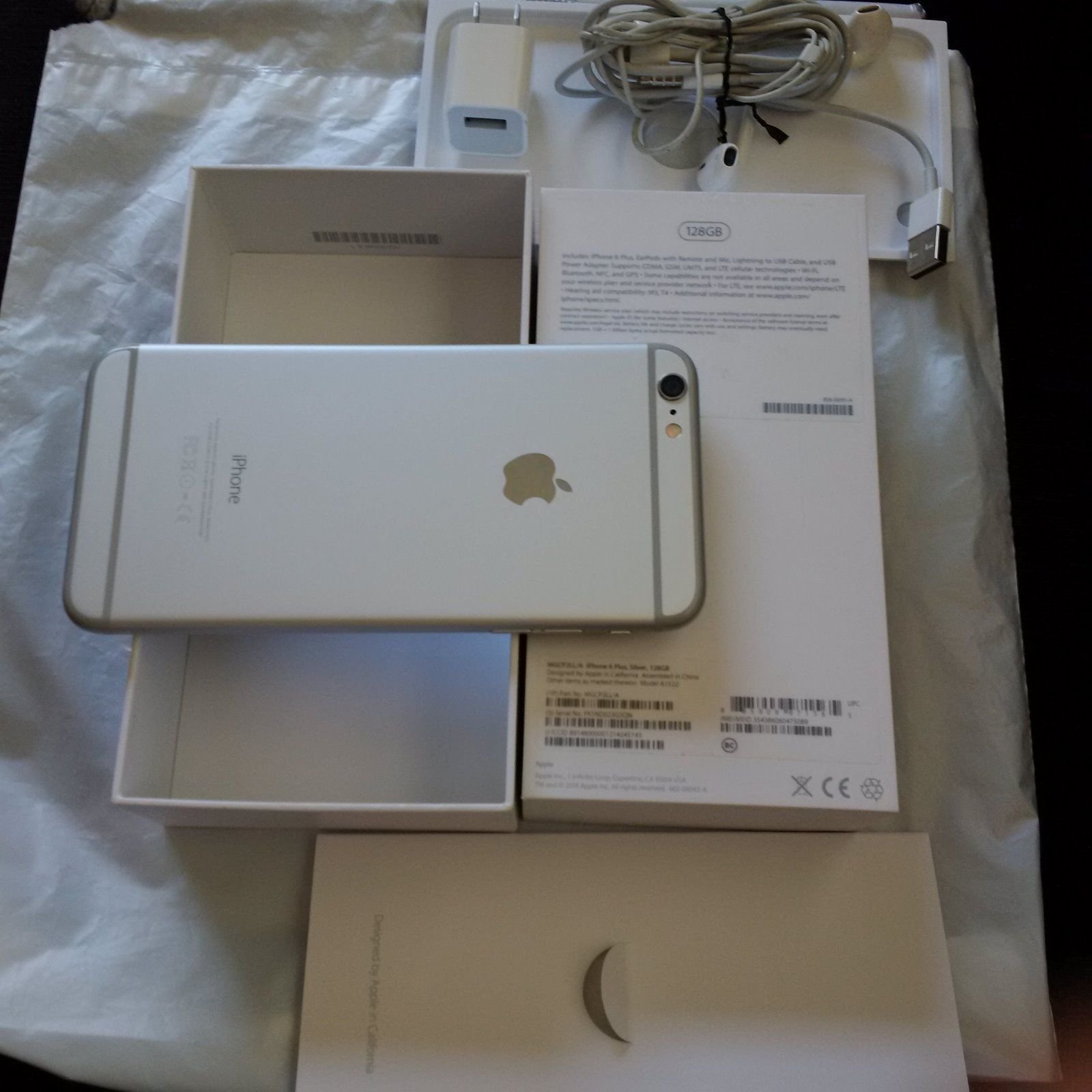 iPhone 6 Plus Silver 128 GB SIMフリー Amazon.com: Apple iPhone 6 Plus 128GB Silver Verizon 4G LTE : Cell