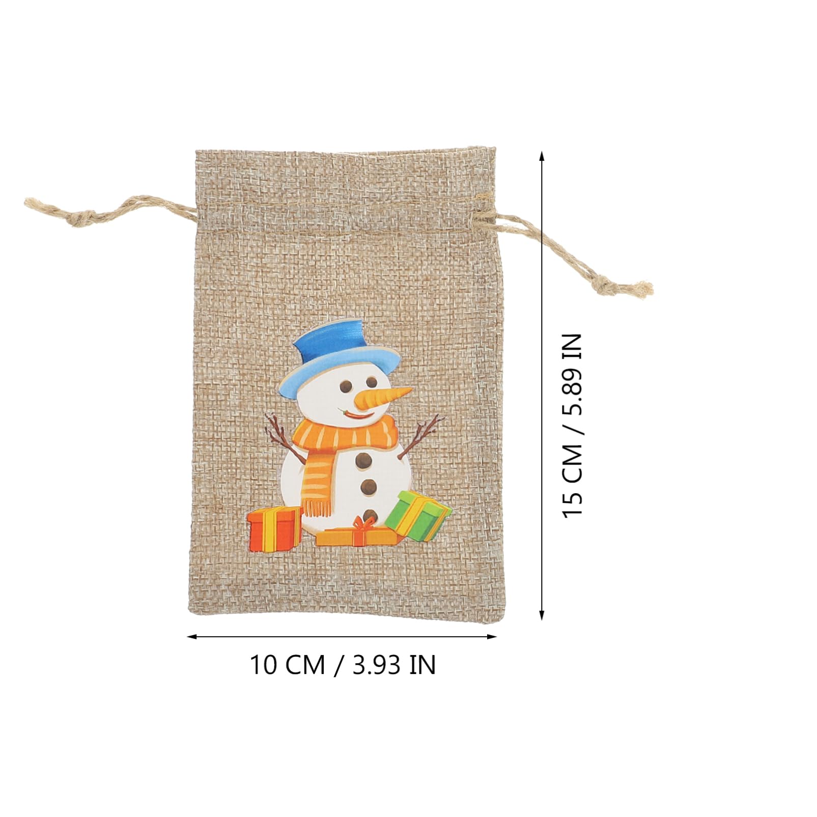 Beavorty 5 Juegos Saco De Navidad Bolsas De Fiesta Cajas Bolsas Bolsa De Navidad Bolsitas Regalar Bolsa Con Cordón Para Mochilas De Cuerdas Lino Piezas X 5