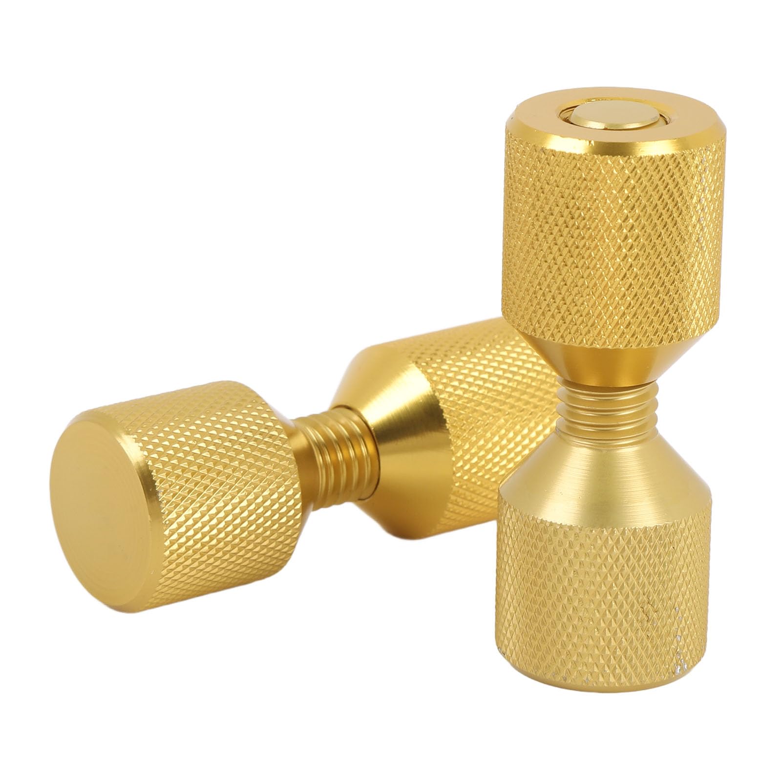 Zerodis Flange Style Pencils Long Lived Aluminum Material for Simple Pipe Flance Work Golden Flange Ideal for Automotive Parts, Ships 2PCs