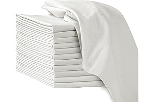 ROYALE LINENS Flour Sack Towels for Embroidery