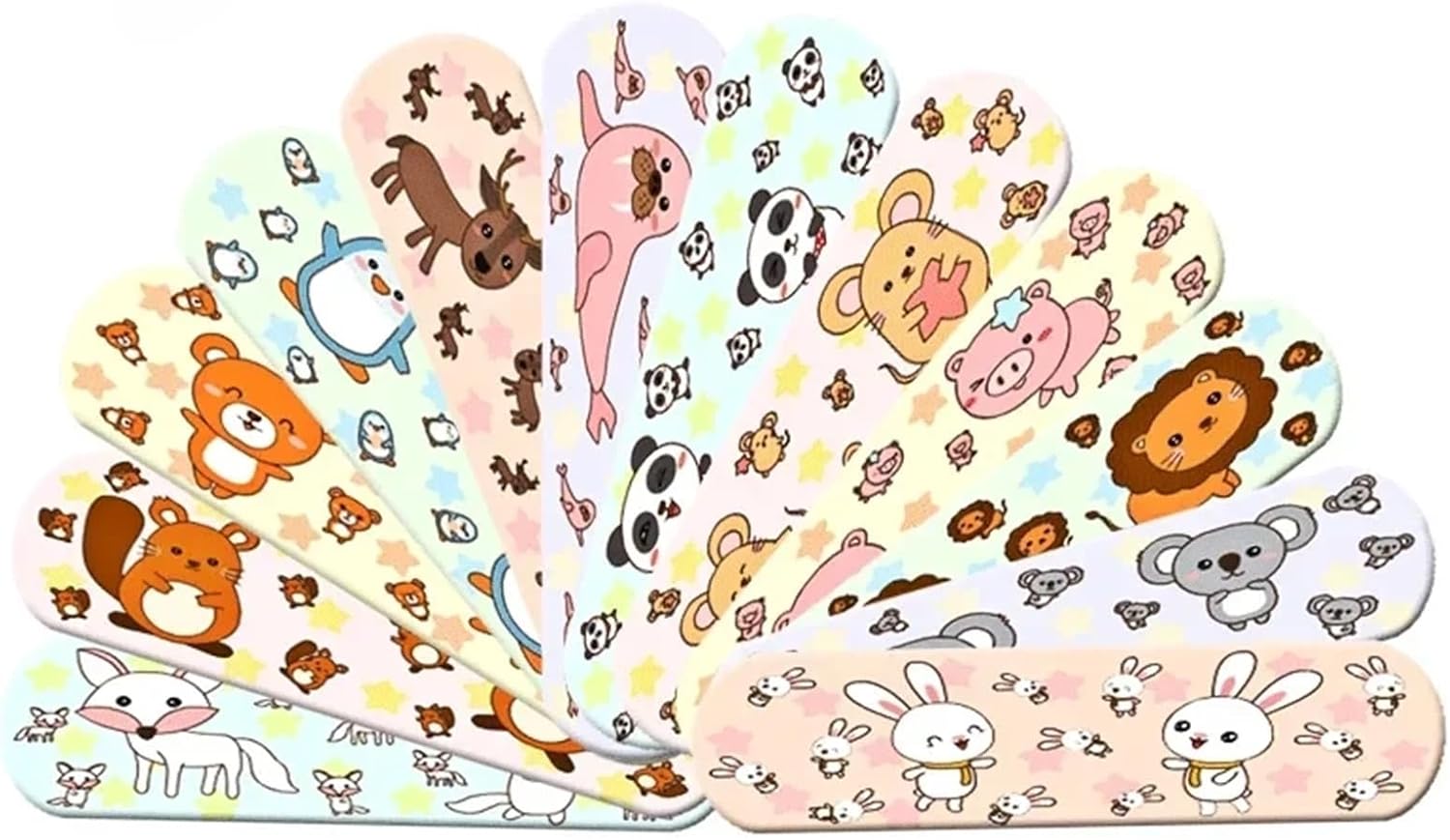 Adhesive Bandages 120pcs/lot Kawaii Cartoon Animal Pattern Water Resistant Band Aid Hemostasis Adhesive Baby Bandages Wound Plaster