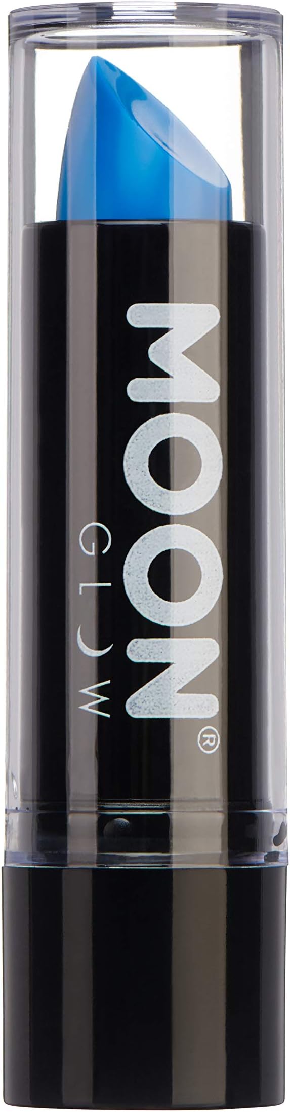 Neon UV Lipstick by Moon Glow - Intense Blue - Bright Neon Coloured Lipstick - Glows under UV