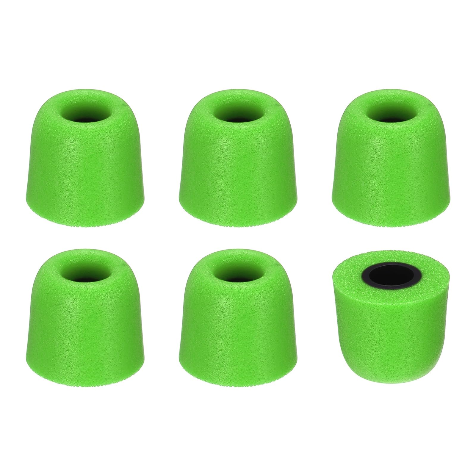 Nexarelle Memory Foam Earbud Tips (4.9mm/0.19"), 6Pcs / 3Pairs - Medium Ear Bud Replacement Tips Noise Isolation, Ultimate Comfort Secure Fit Buds for Earphones Earplugs, Green