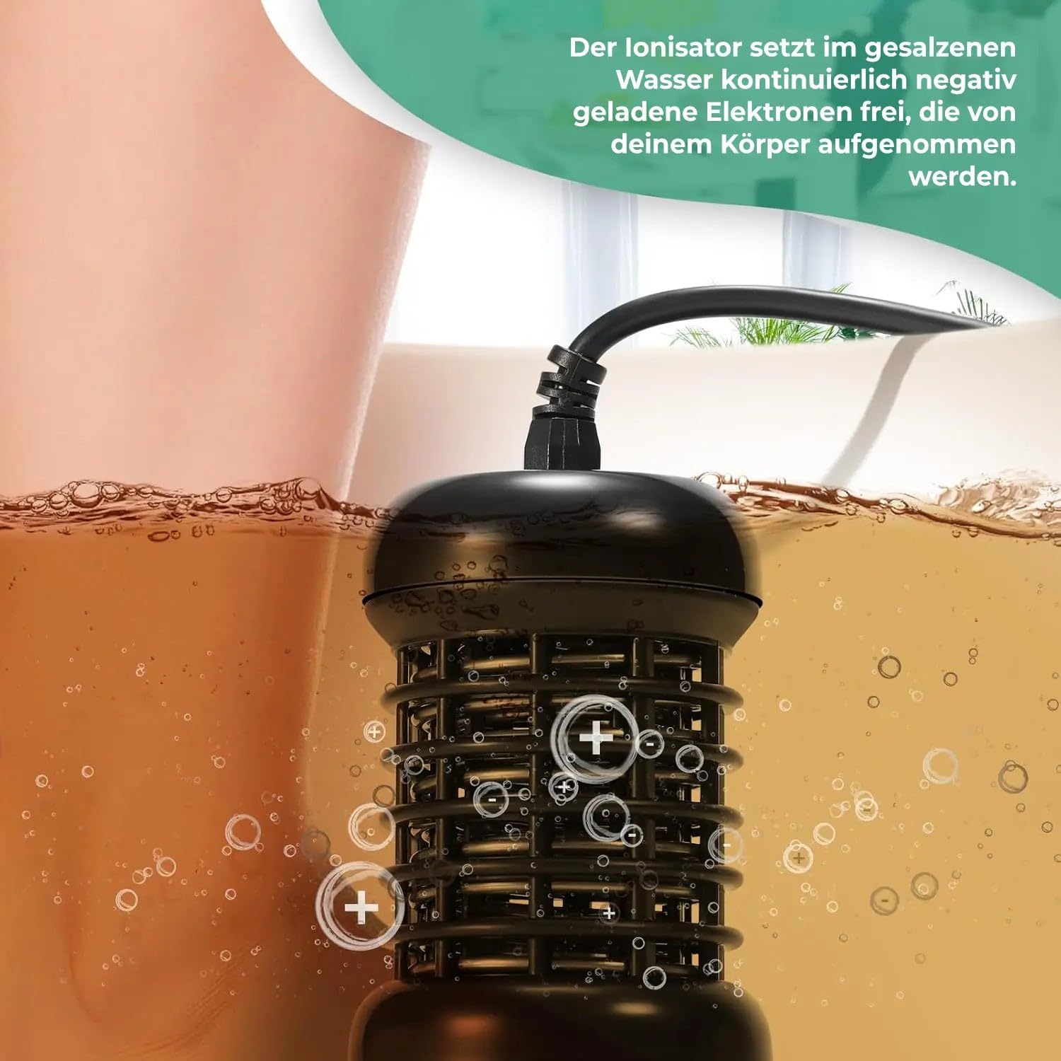 nooroa Dr Detox Ionische Detox-Fußbadmaschine – Tragbares Fußpflege-Set mit Elektrolyse, inklusive Fuß-Spa und Reinigungszubehör