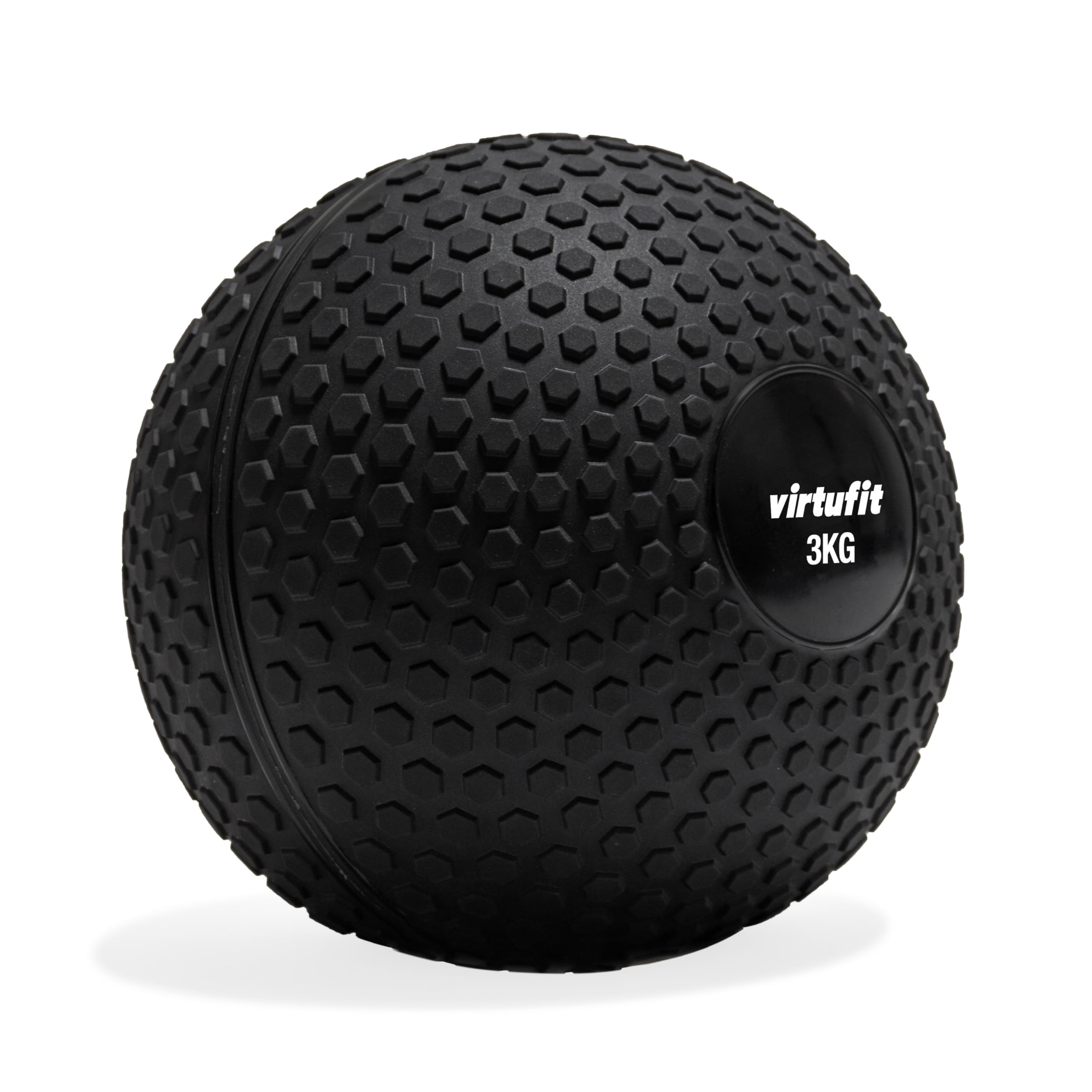 VirtuFit Slam Ball - Palla da fitness e crossfit, 3 kg, colore nero, resistente per allenamento funzionale