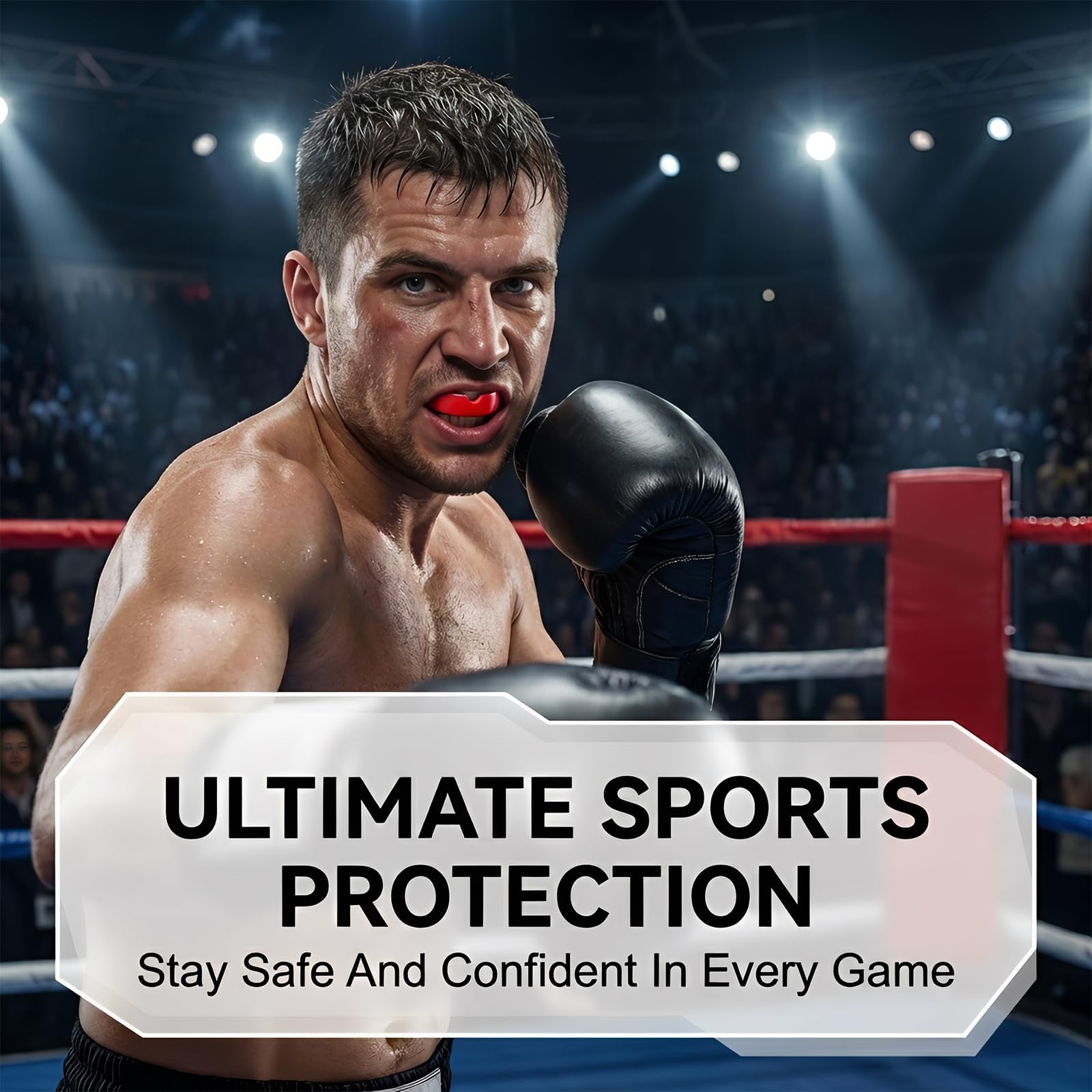 BAUCH 4 PCS Protector Bucal Deportivo para Adultos,Bucal boxeo,Bucal Deportivo,para Niño Niños Boxeo Años Baloncesto Muay Thai Kick Boxing Fútbol Americano Junior — view 4