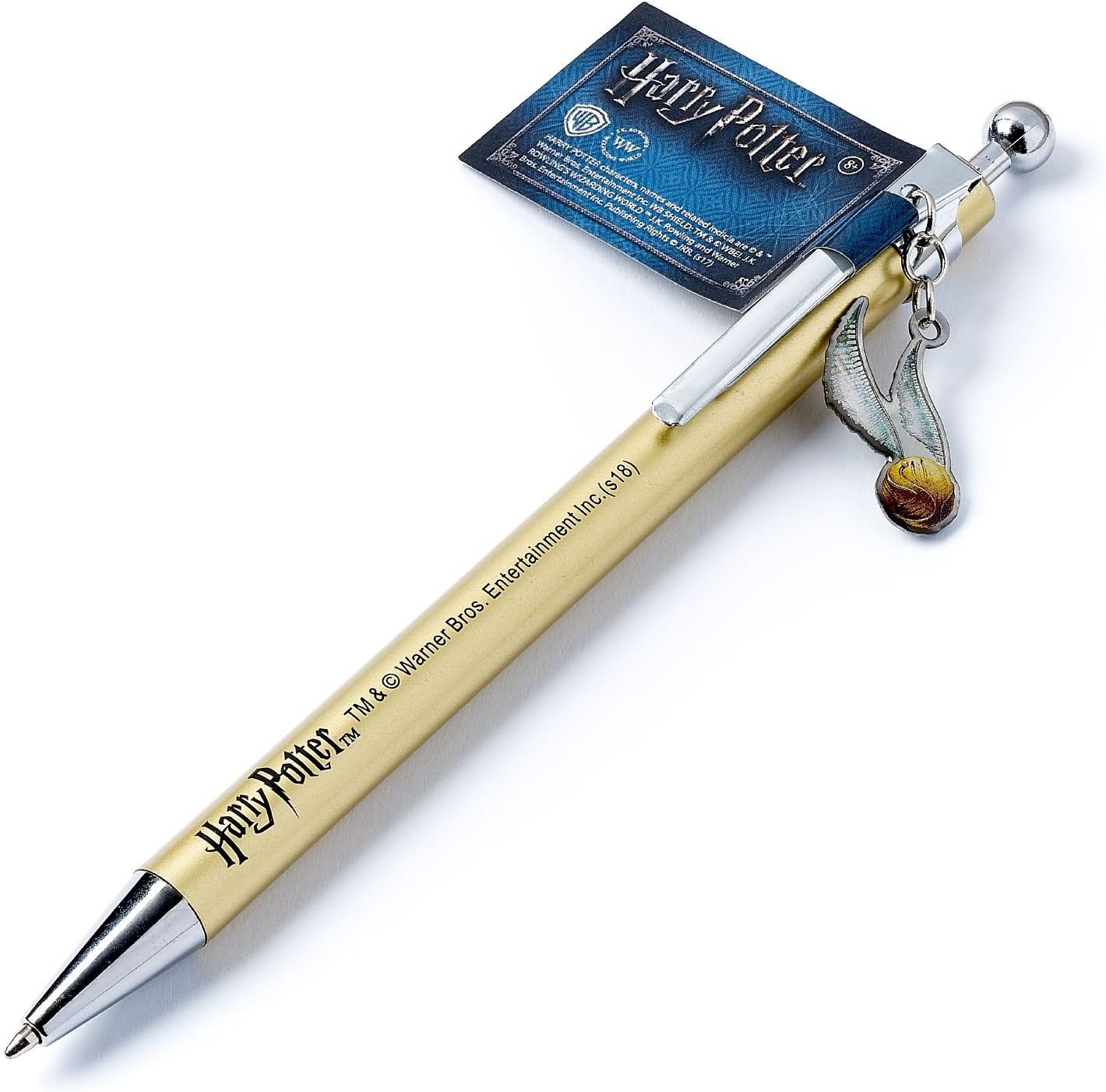 Harry Potter Golden Snitch Pen With Charm