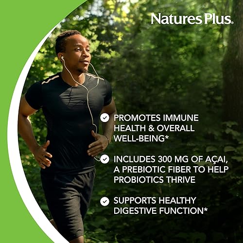 Miniatura 4 de NaturesPlus Ultra Probióticos - 30 cápsulas veganas - Soporte corporal total de espectro completo - Incluye Acai prebiótico - 30 porciones