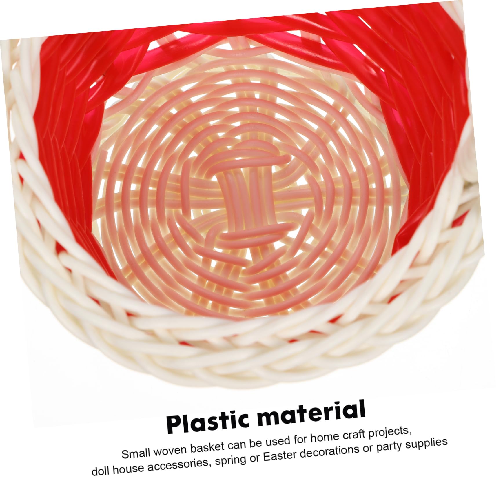 MUCKLILY 6Pcs Storage Baskets Small Woven Handles for Easter Party Treats Flower Display Lightweight Versatile Safe Material present Baskets