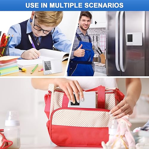 Miniatura 5 de Fabbay Temporizador de cocina digital para cuatro eventos, con función de pizarra blanca, inteligente para cocinar, aprendizaje, tarea, proyecto, 2