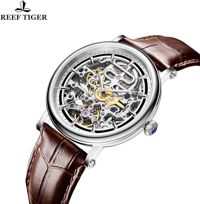 reef tiger skeleton watch