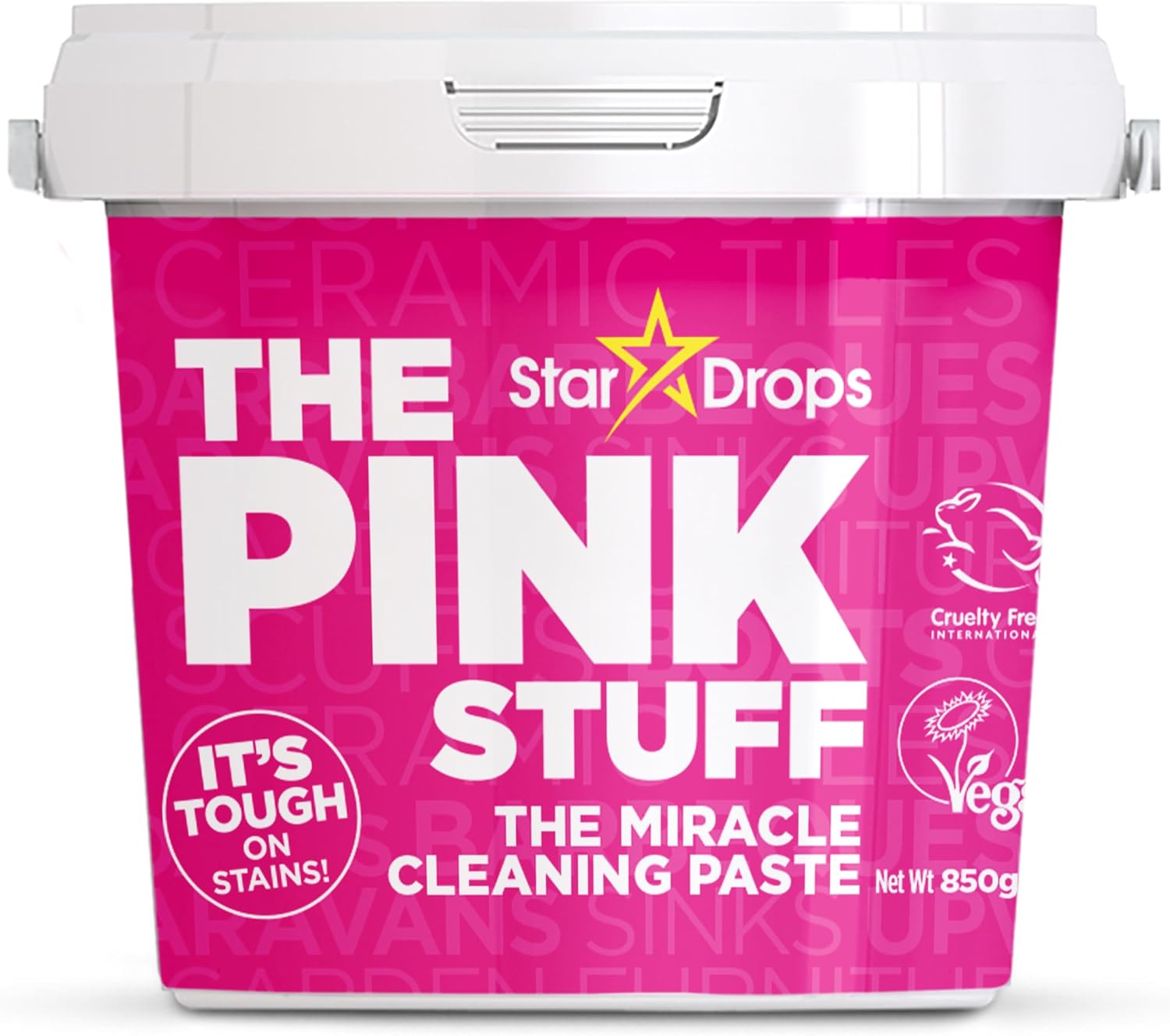 The Pink Stuff Miracle Cleaning Paste 850g – The Powerful All Purpose Multi Surface Cleaner For Ovens Bathrooms Kitchens And More