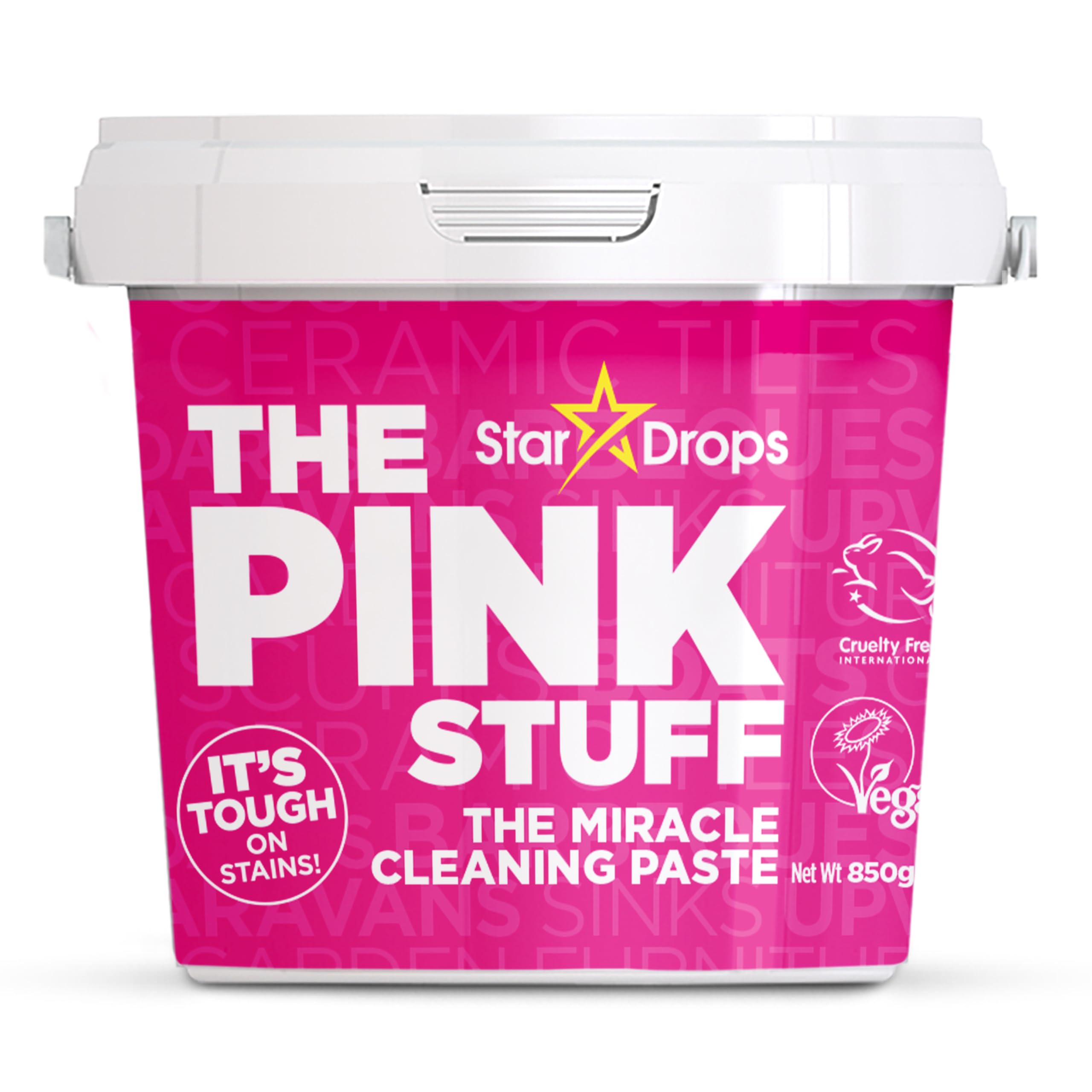 The Pink Stuff - The Miracle All Purpose Cleaning Paste - 850g - The Powerful Multi Surface Cleaner for Ovens, Bathroom, Kitchen, Tiles, Glass, Showers, Grease, Grime, Stains... the list is endless.