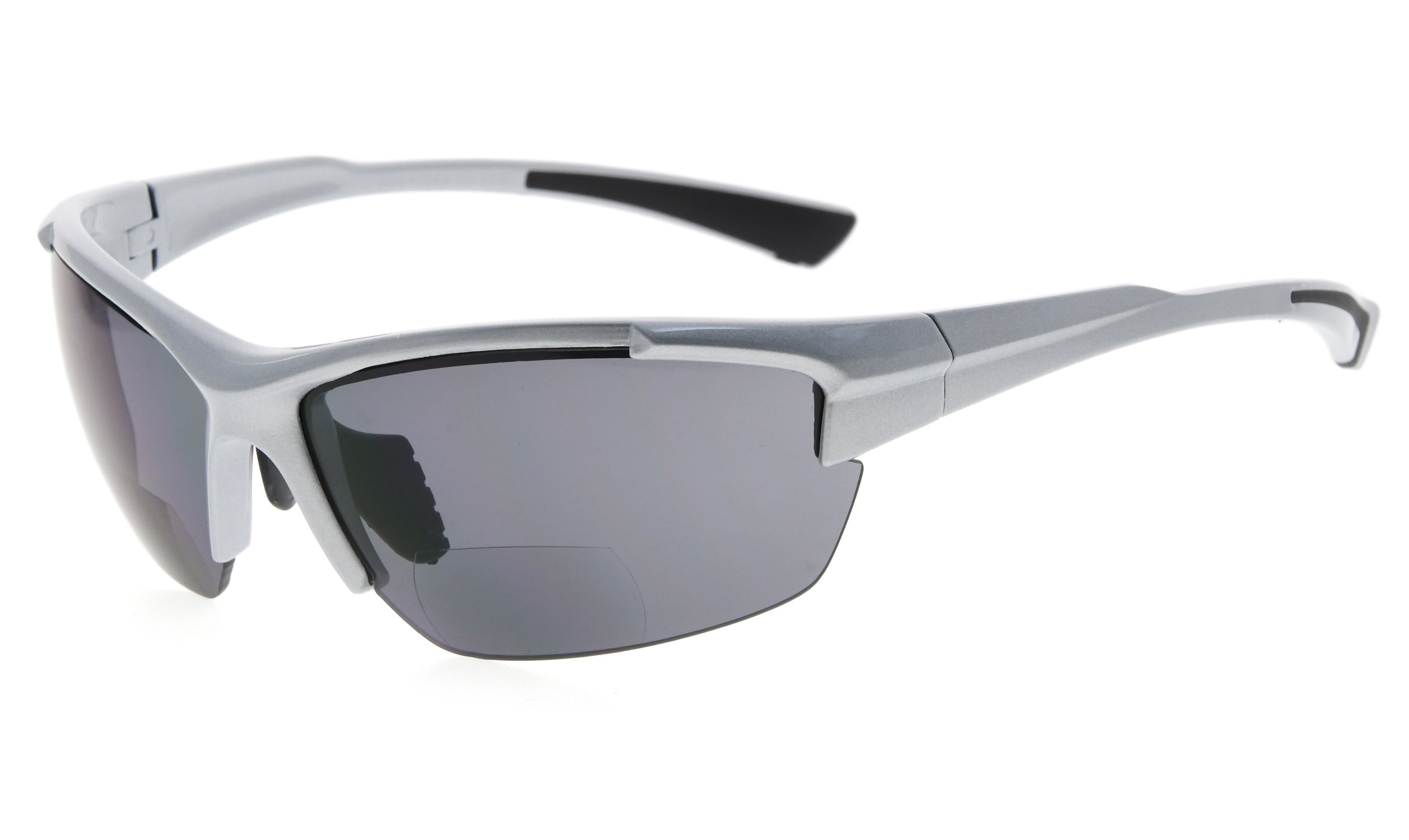 Eyekepper Bifocal Sunglasses for Women Men 1.75, Pearly Silver