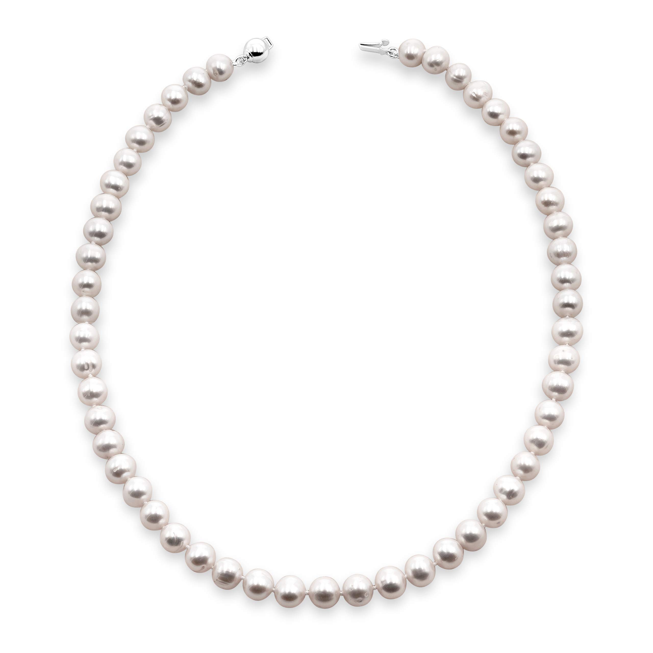 Collana di Perle Grigie d'Acqua dolce ovali - Collane Perla - Gioielli