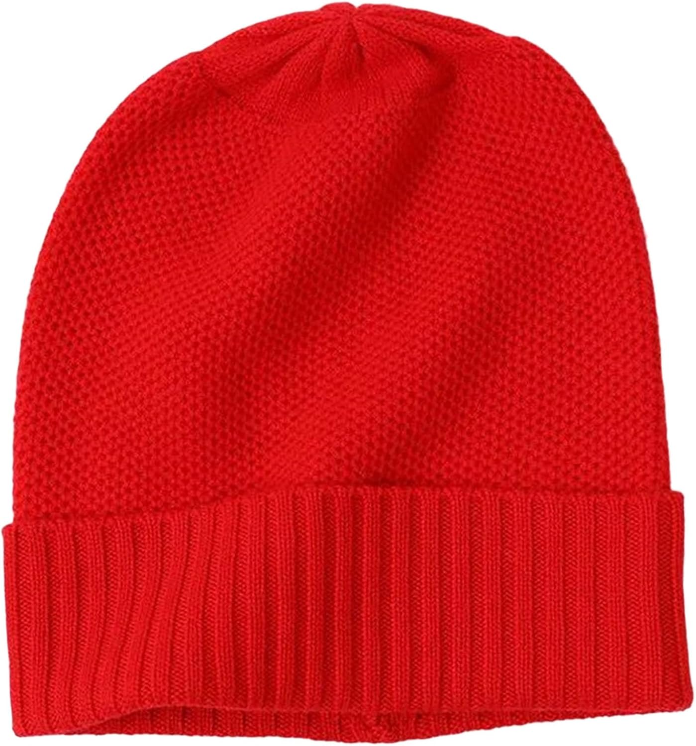 Women's Winter Warm Slouchy Casual Beanie Unisex Outdoor Cold Weather Soft Knitted Hat Classic Solid Color Skull Cap