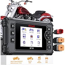 iCarsoft MT V6 Motorcycle Diagnostic Scan Tool for Harley, 57 Reset Services, 43 Actuation Test, Battery Test, All Motorbike System Diagnose, Read/Clear Codes, Live Data,Also Car OBD2 Diagnose
