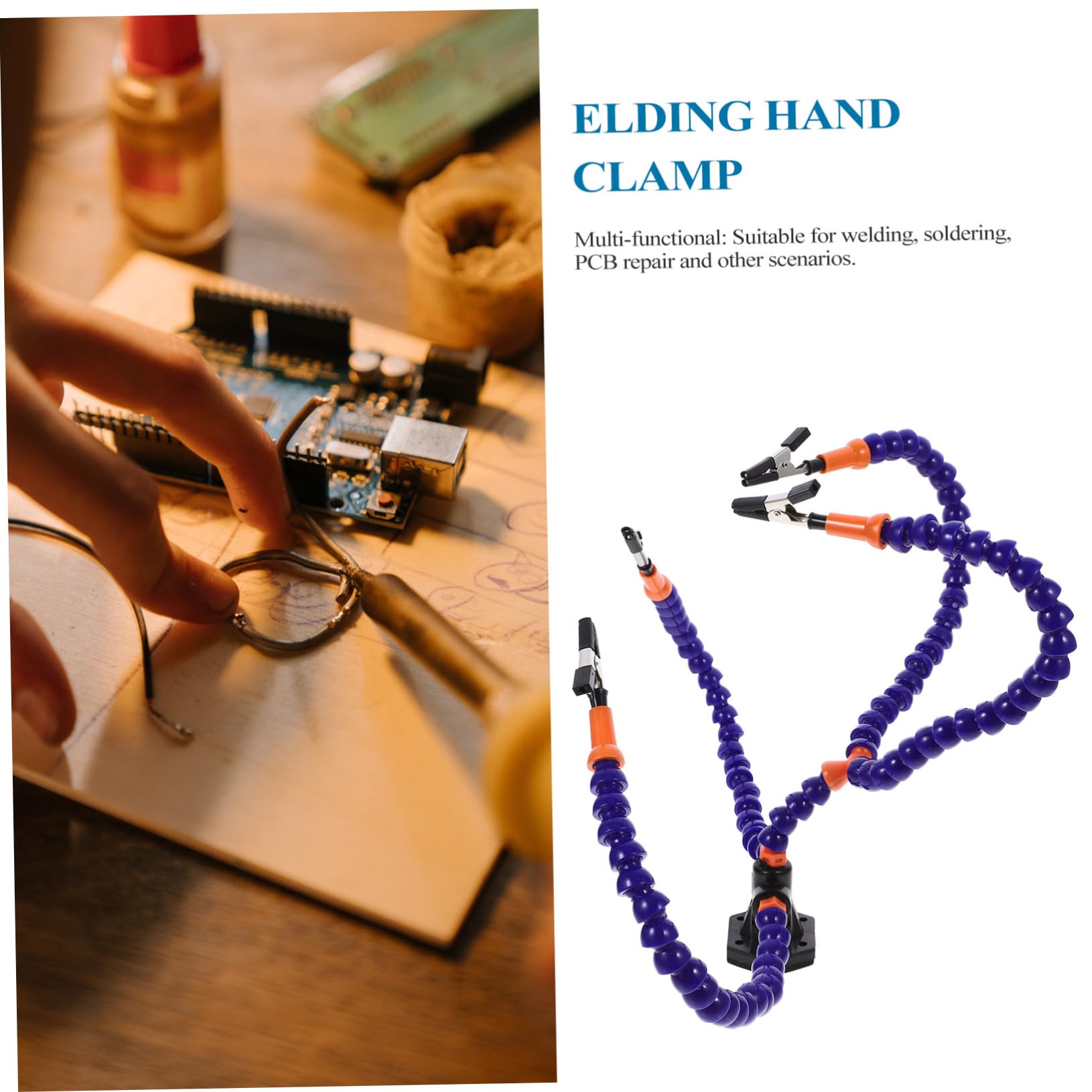 HOLIDYOYO Professional Third Hand Soldering Station Clamp for Welding Tool Flexible Arms