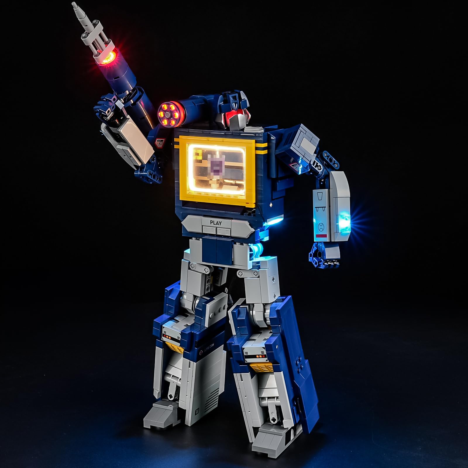 GEAMENT LED Light Kit Compatible with LEGO Transformers: Soundwave Building Blocks Model