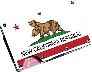 New California Republic (Fallout) Aluminum Stainless Steel Money Clip Mens Wallet and Credit Card Holder - Gift for Birthdays, Christmas, Fallout Fans