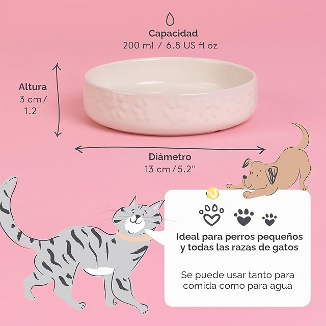 Foto 3 de 6 de Mason Cash Colour Mix - Plato para Gatos (13 cm), Color Crema