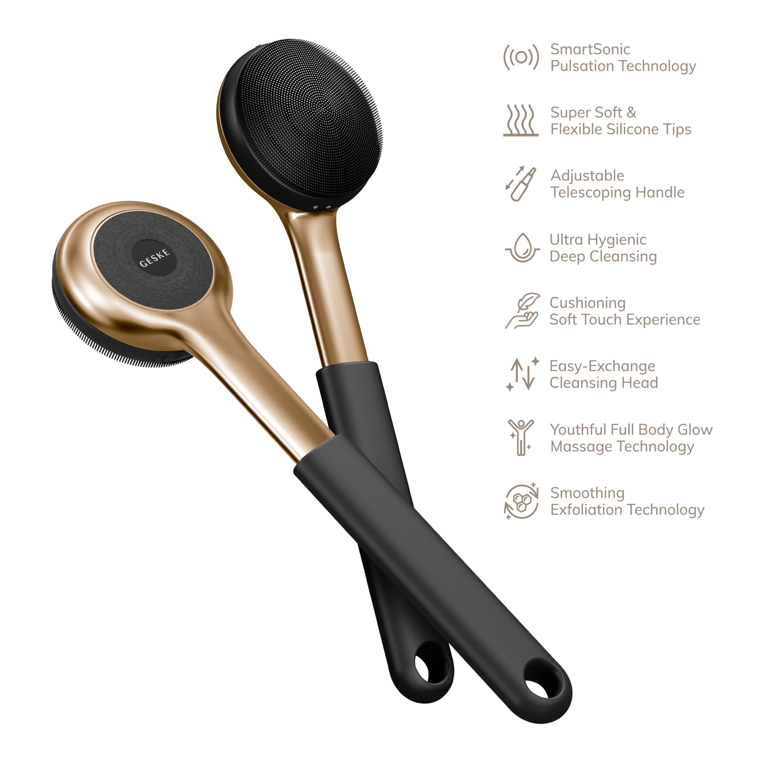 Amazon | GESKE Sonic Full-Body Brush & Intensive Exfoliator | 8 in