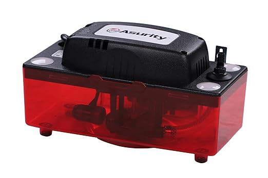 DiversiTech CP-22 Series Automatic Condensate Pump for HVAC/R Equipment, Condensation Removal Pump with Removable Check Valve, 120V, 22' Lift