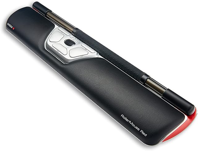 Contour Rollermouse Red | Award Winning Ergonomic Mouse | Computer Mouse with Wrist Rest | 7 Buttons | 2400DPI | For Windows and Mac