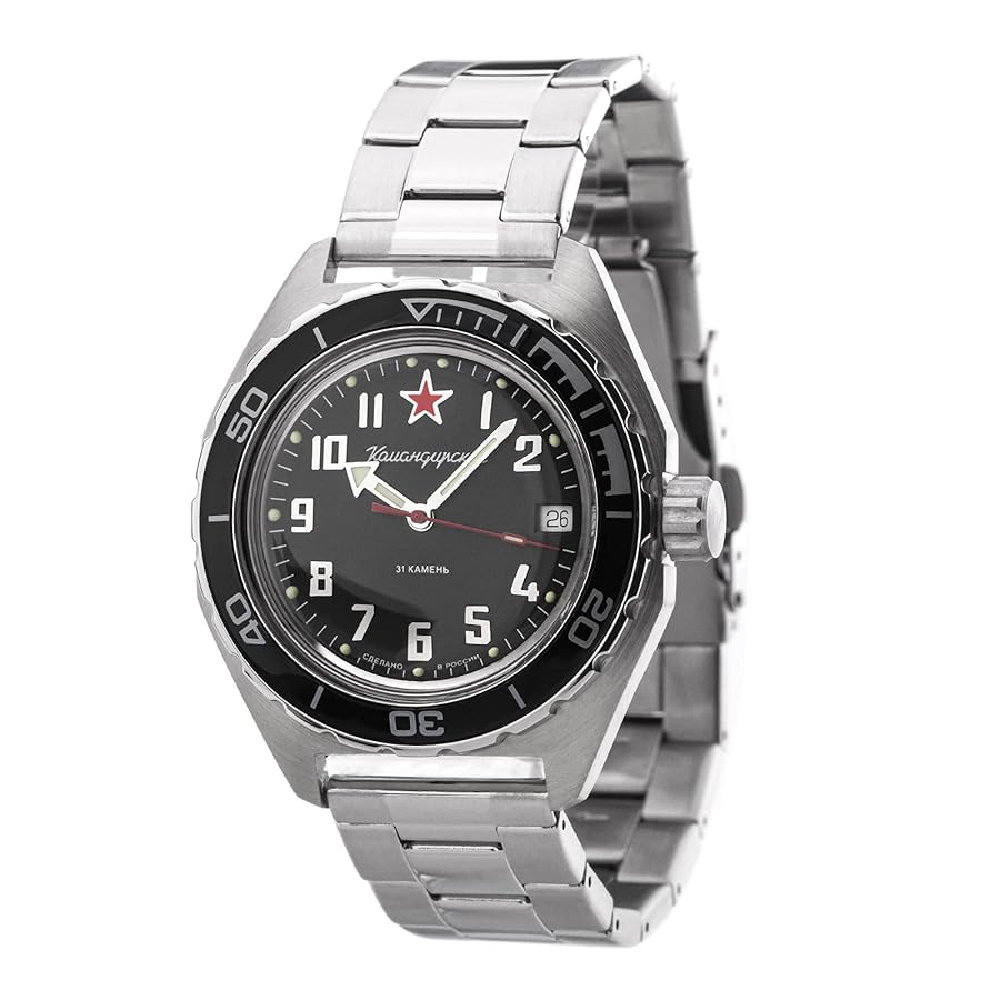 Vostok Vostok Komandirskie 2416/650537 orologio subacqueo militare 200 m  orologio meccanico russo automatico dalla Russia 20 ATM, Militare :  Amazon.it: Moda