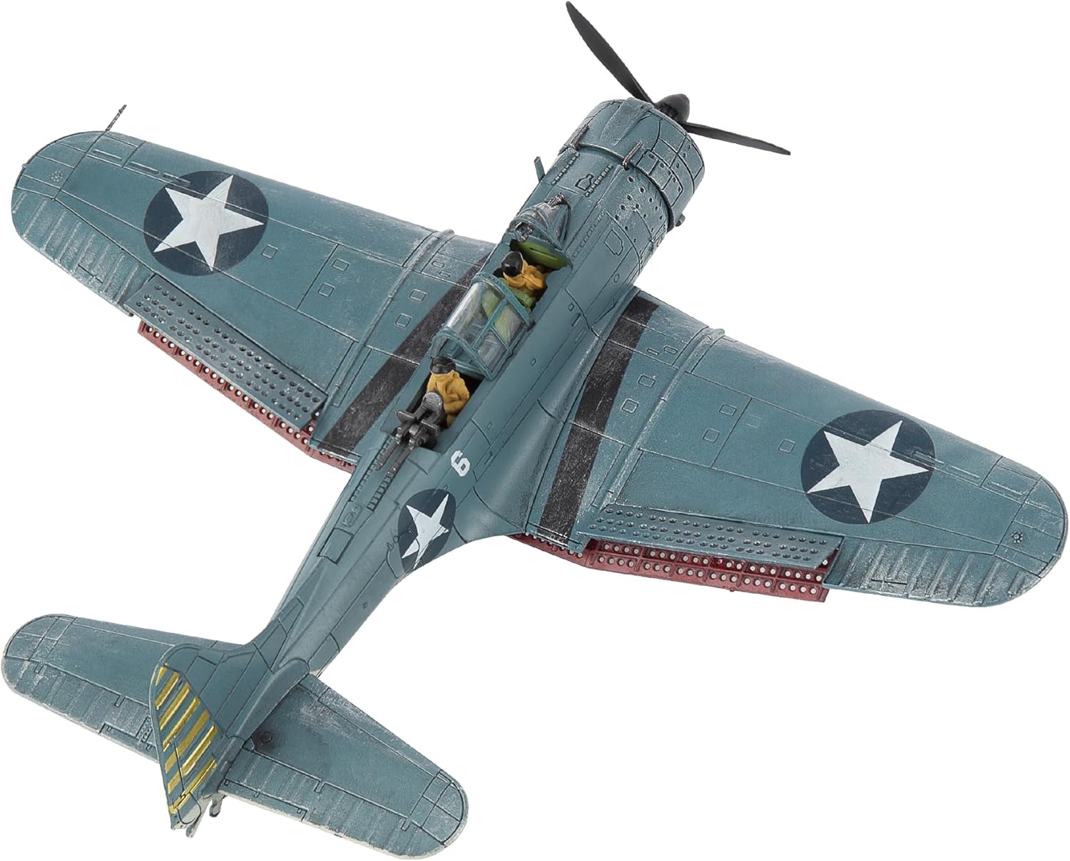 HANGHANG 1/72 Military Model Plane SBD-3 Dauntless （Aged Version） Alloy Fighter Plane Model Model Airplane for Collection and Gift