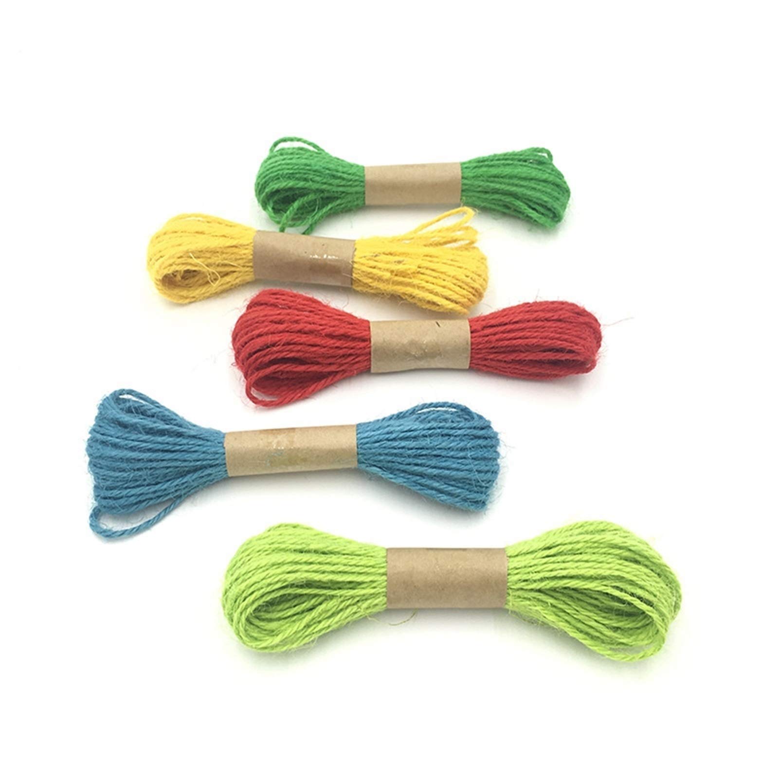 Naturalny sznurek jutowy, 1mm 12 colors Hemp Rope Hessian For