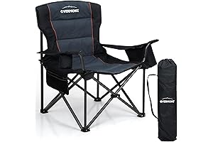 Overmont Oversized Folding Camping Chair: The Ultimate Relaxation for Heavy Individuals