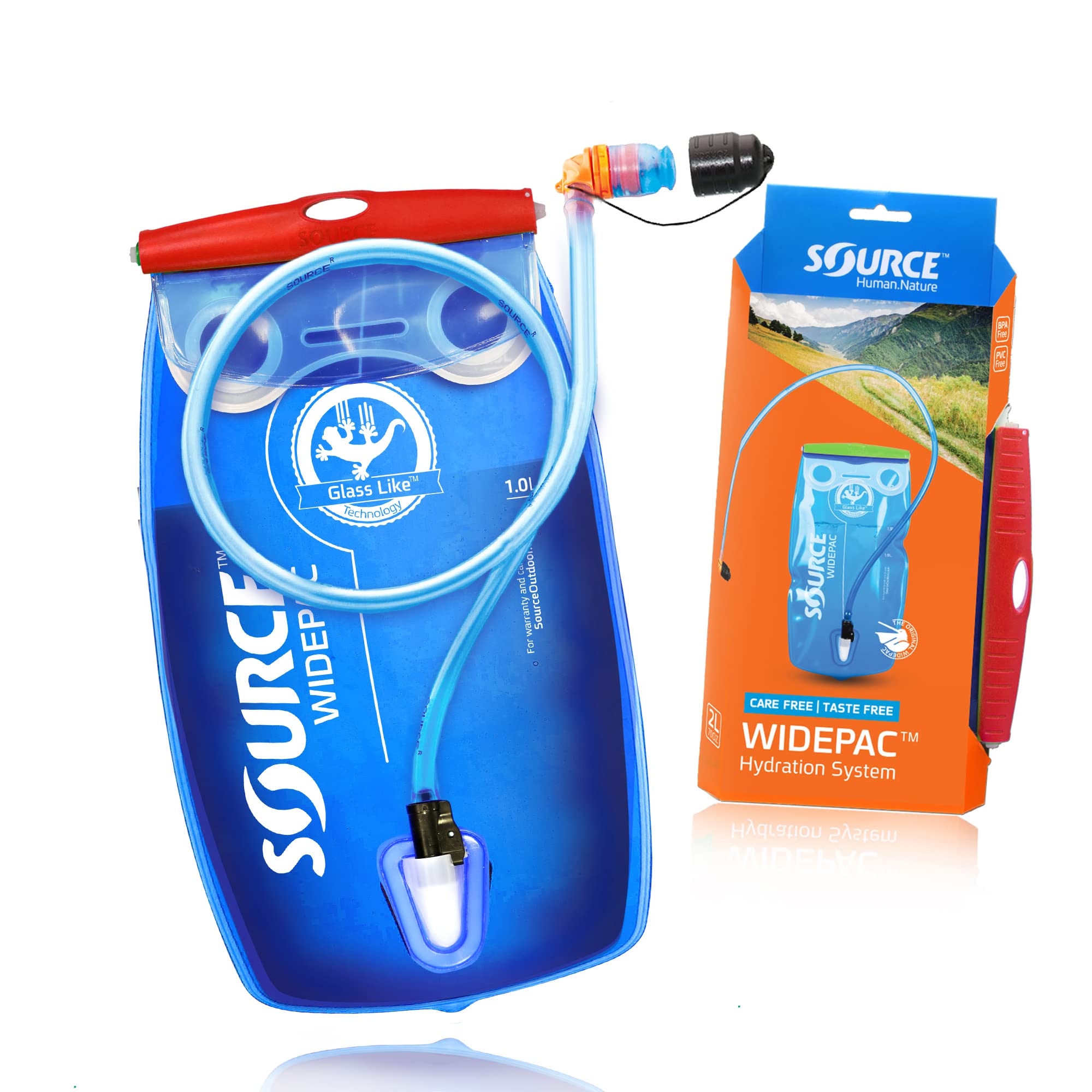 1.5L Widepac Hydration Bladder with HighFlow Helix Bite Valve The